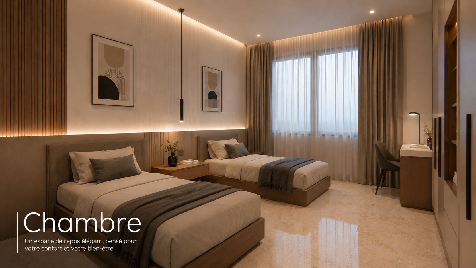 Une chambre pensée pour le repos