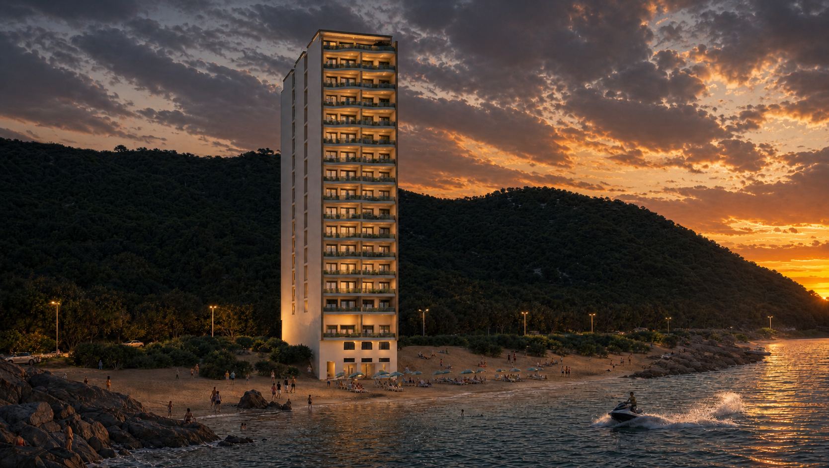 Le coucher de soleil, chaque soir