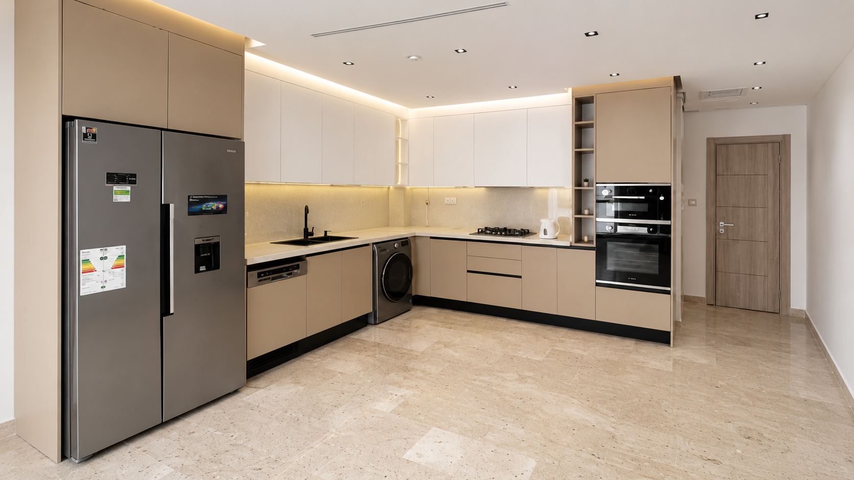Cuisine design, esprit contemporain